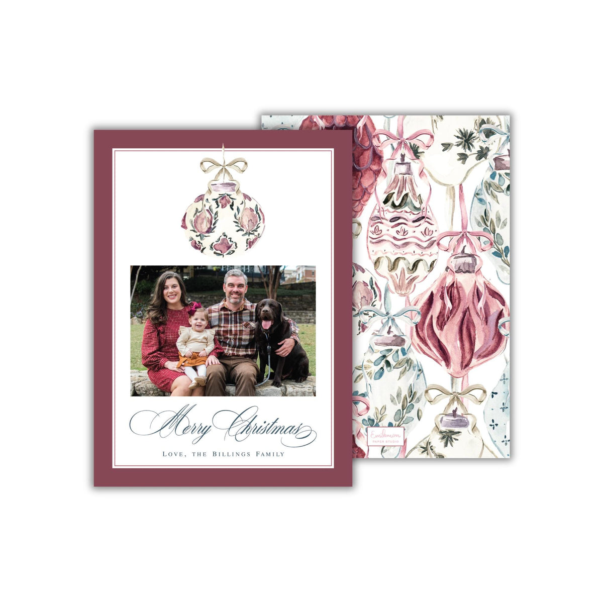Heirloom Ornaments Christmas Card