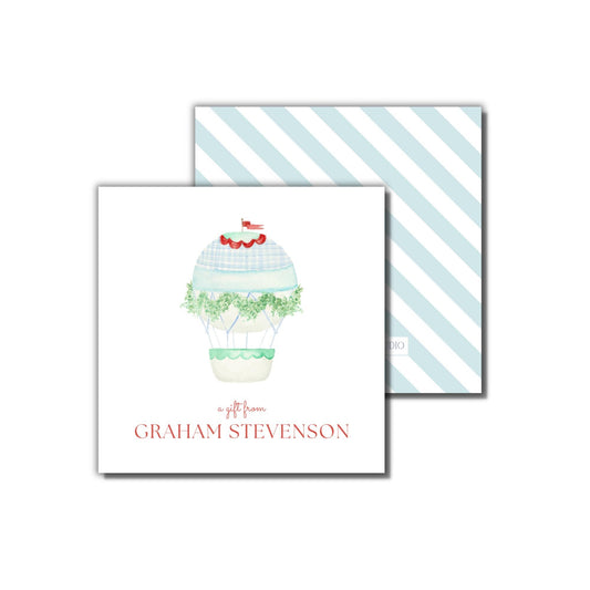Hot Air Balloon Enclosure Cards - Red