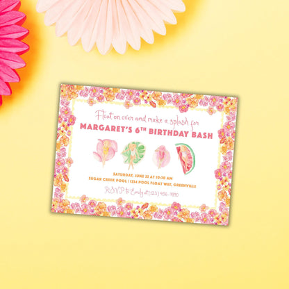Splash Bash Invitation
