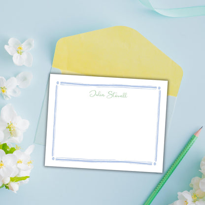 Pretty Parker Notecards - Blue