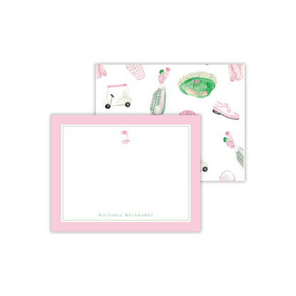 Golf Notecards - Pink