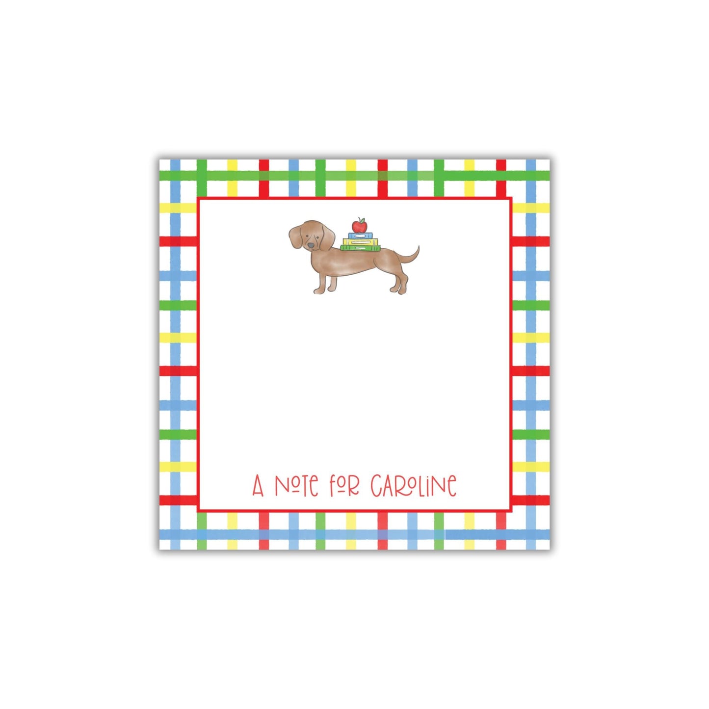 Dachshund Lunch Box Notepad