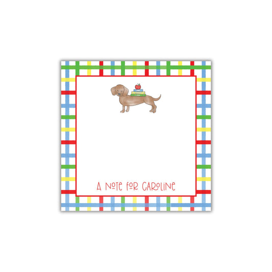 Dachshund Lunch Box Notepad
