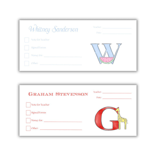 Illustrated Letter Money Envelopes