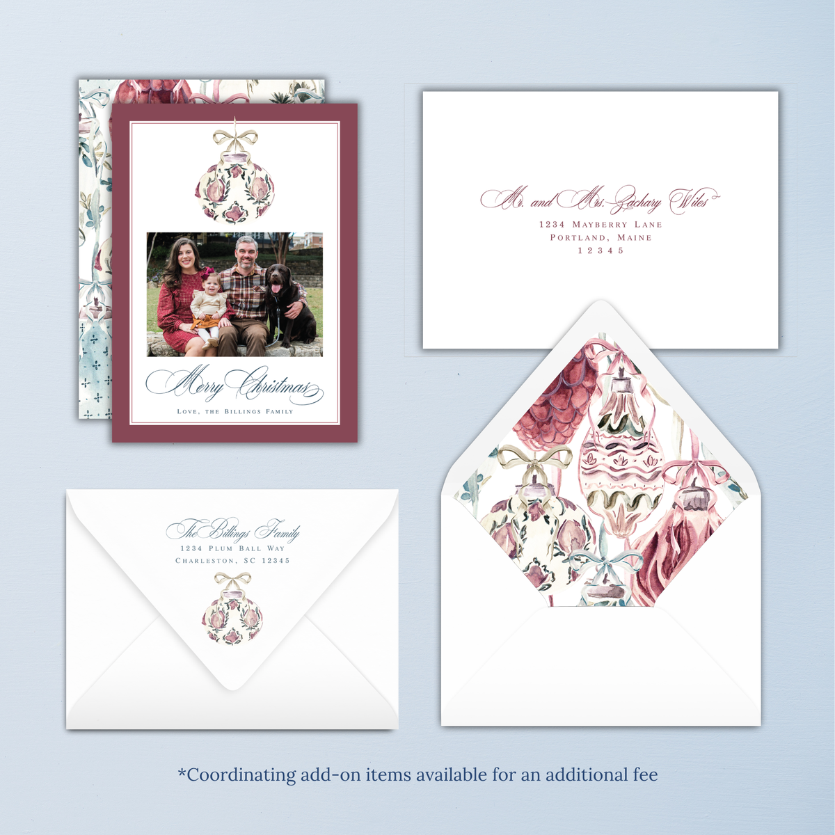 Heirloom Ornaments Christmas Card