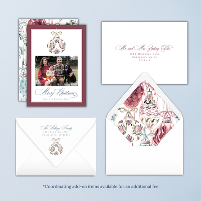 Heirloom Ornaments Christmas Card