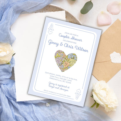 Full House Baby Shower Invitation - Blue