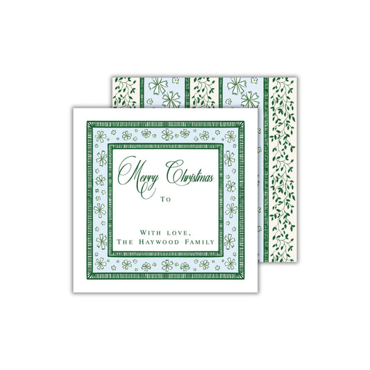 English Daisy Christmas Tags