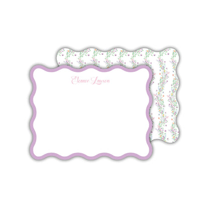 Wavy Floral Notecards