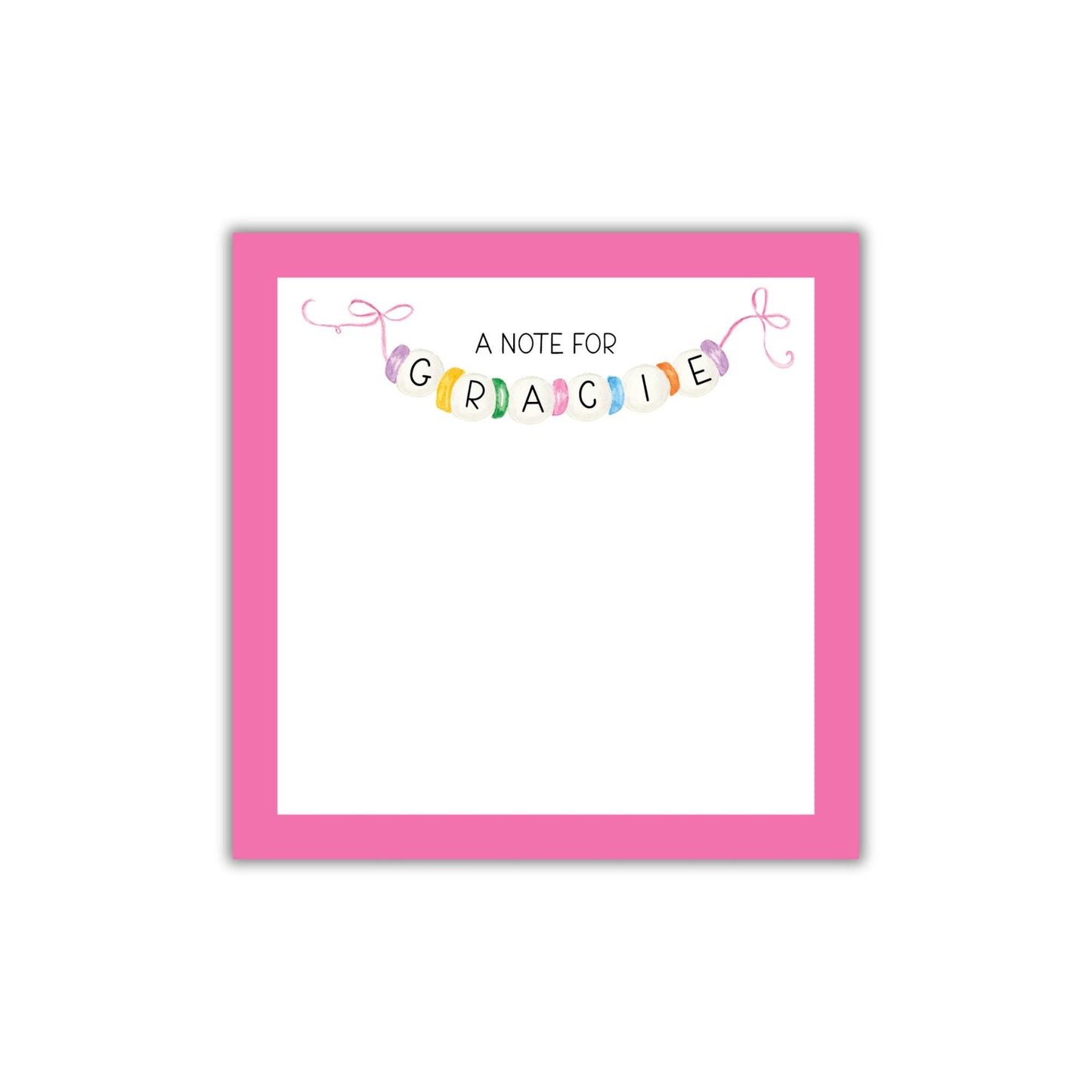 Friendship Bracelet Lunch Box Notepad