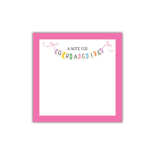Friendship Bracelet Lunch Box Notepad
