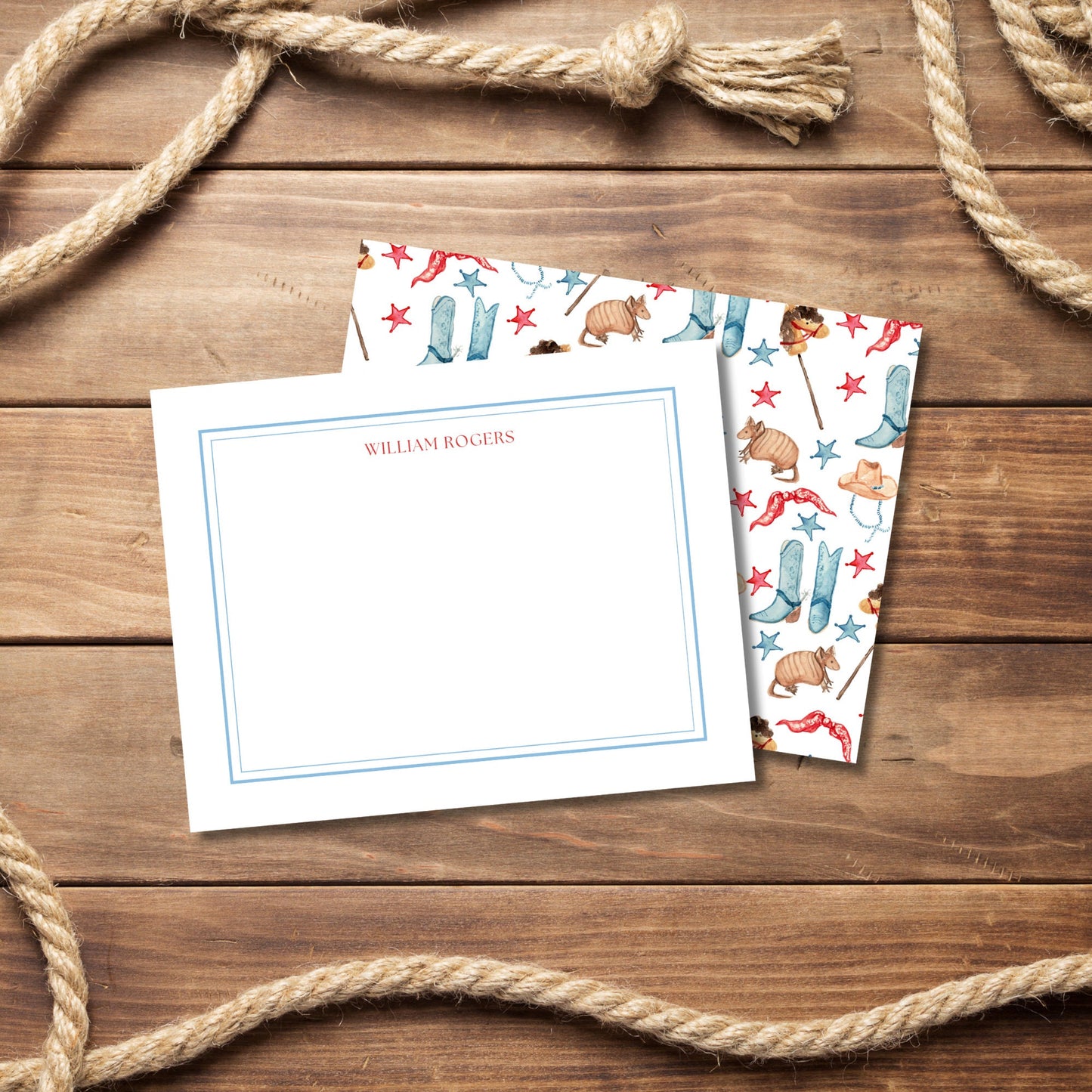 My First Rodeo Notecards - Blue
