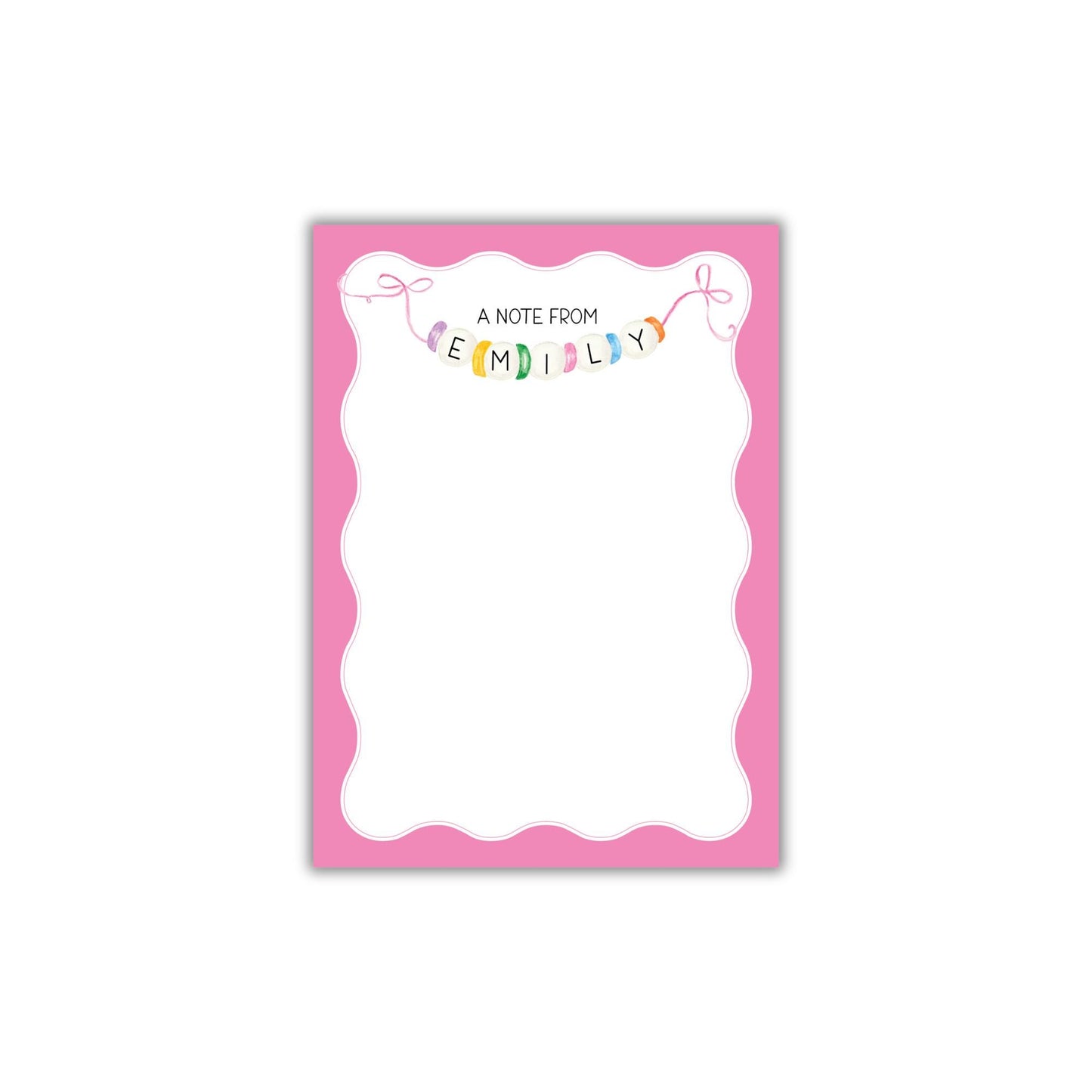 Beaded Bracelet Notepad