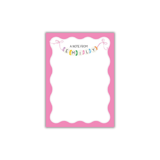 Beaded Bracelet Notepad