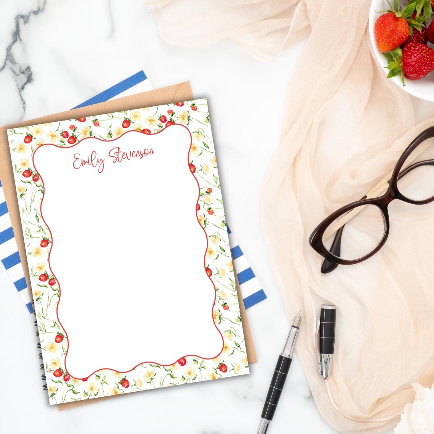 Strawberry Lemonade Notepad