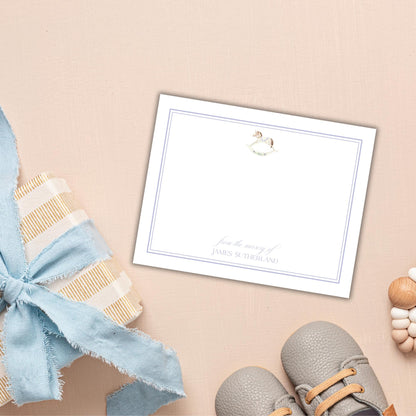 Rocking Horse Notecards - Blue