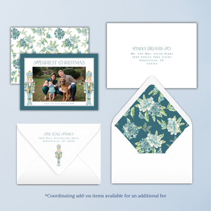 Chinoiserie Nutcracker Christmas Card