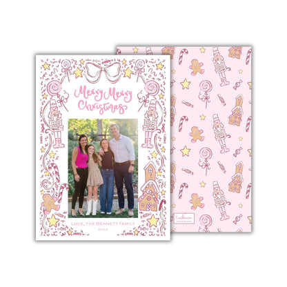 Candy Christmas Card - Pink