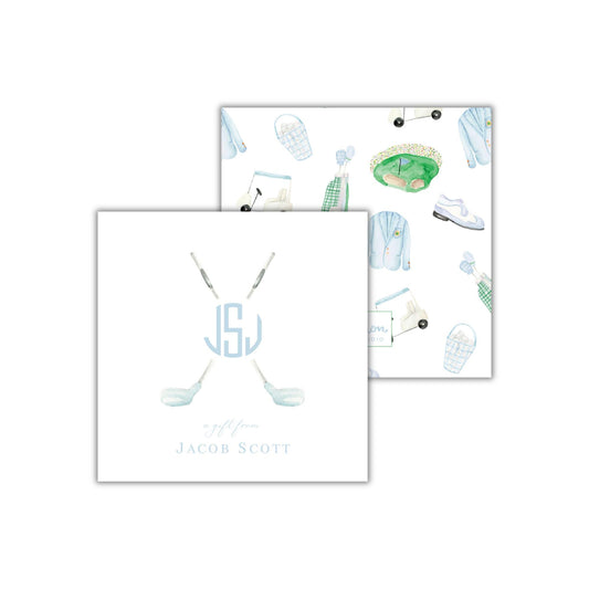 Golf Enclosure Cards - Blue
