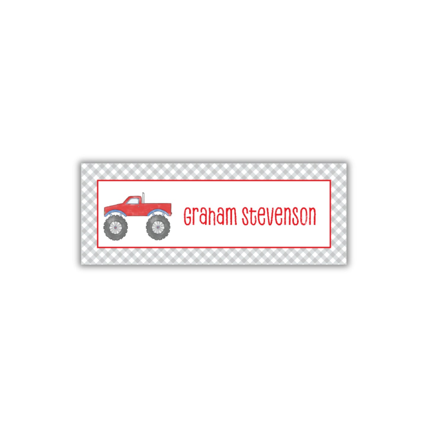 Monster Truck Name Labels