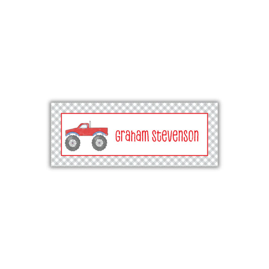 Monster Truck Name Labels