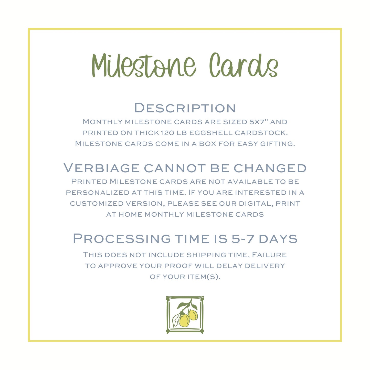 Watercolor Fairy Tale Milestone Cards