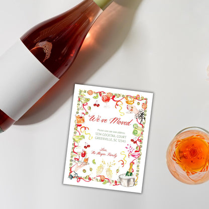 Cocktail Party Moving Announcement