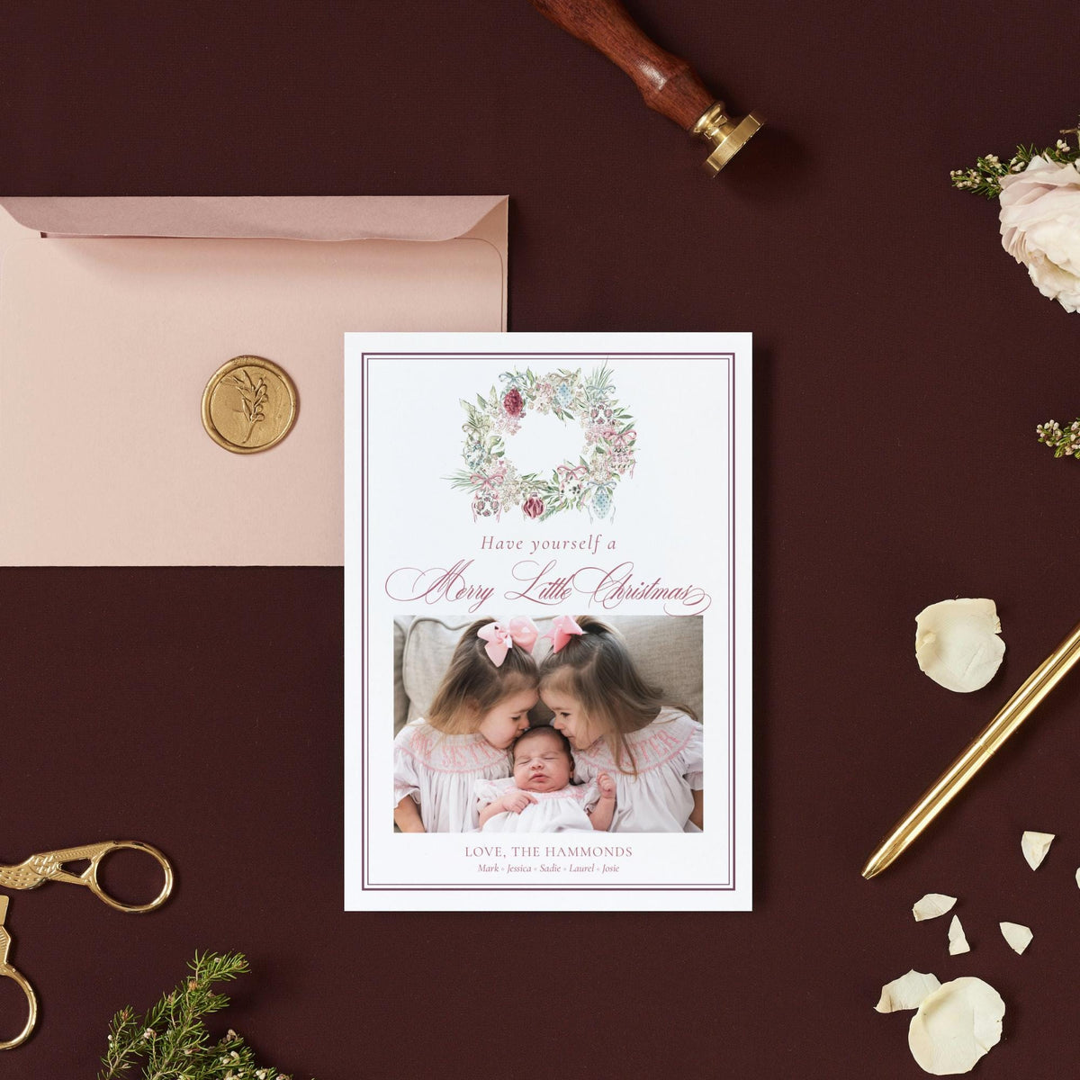 Frost and Flora Christmas Card