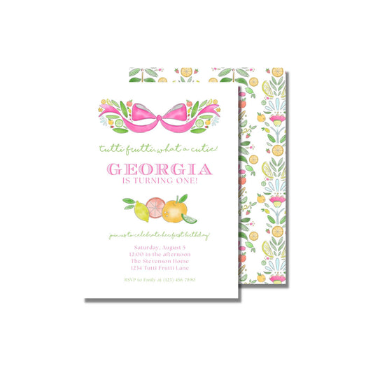 Tutti Frutti Invitation