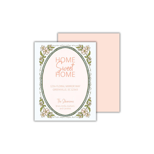 a card with the words home sweet home on it