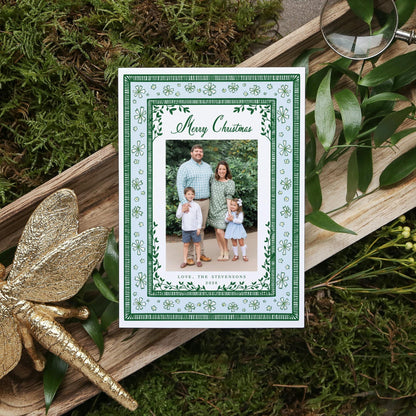 English Daisy Christmas Card