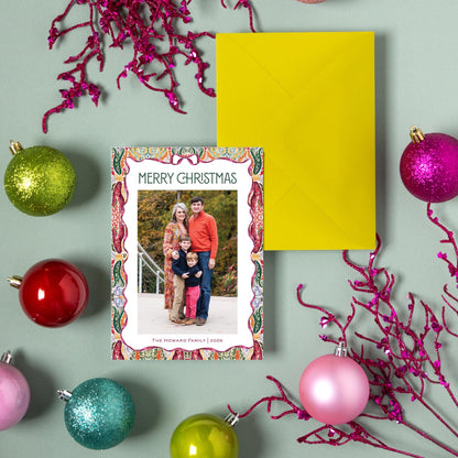Plum Oushak Christmas Card
