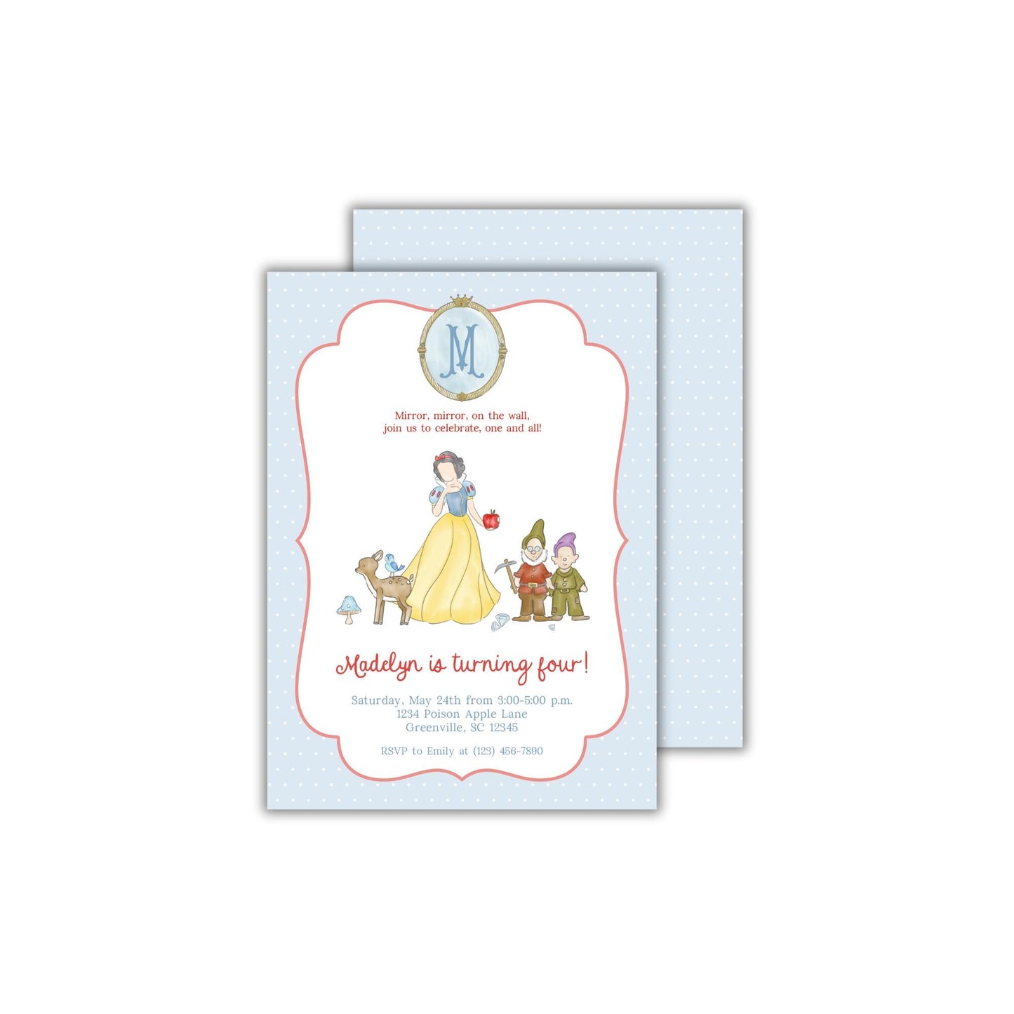 Snow White Invitation