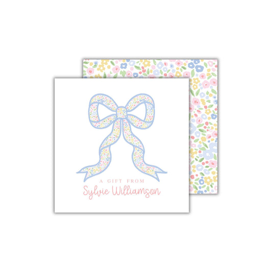 Ditsy Bow Enclosure Cards