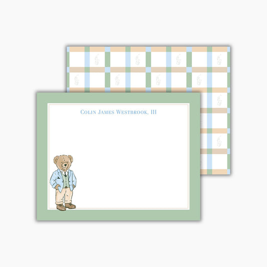 Preppy Bear Notecards