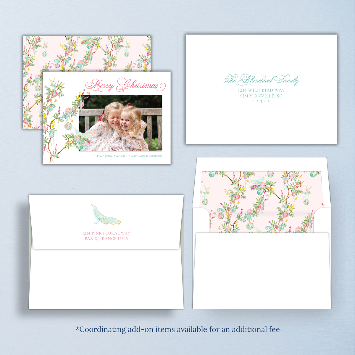 Parisian Chinoiserie Christmas Card