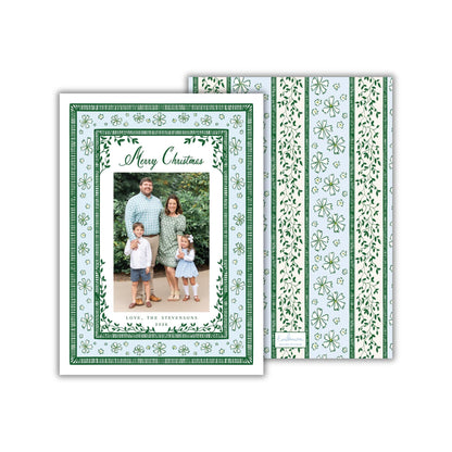 English Daisy Christmas Card