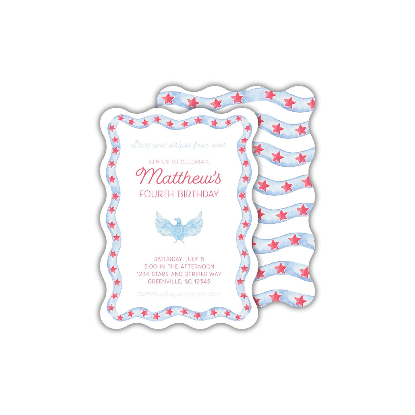 Stars and Stripes Invitation