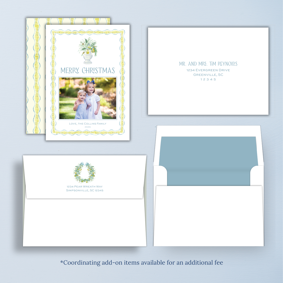 Pear Bouquet Christmas Card