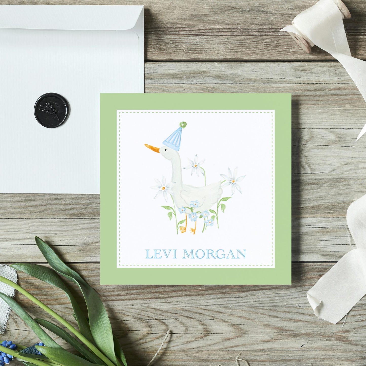 Silly Goose Enclosure Cards - Blue