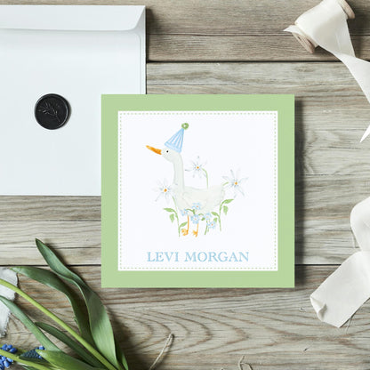 Silly Goose Enclosure Cards - Blue