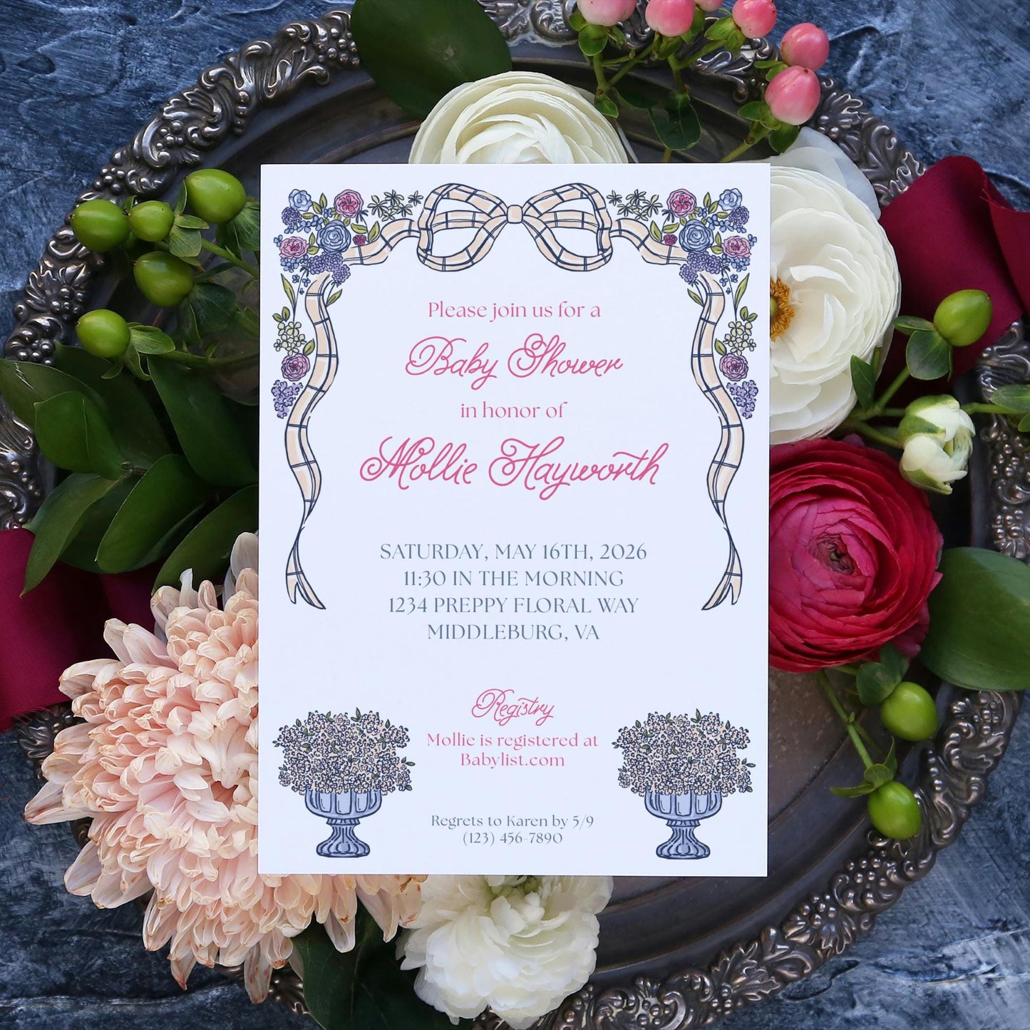 Ralph Baby Shower Invitation - Pink