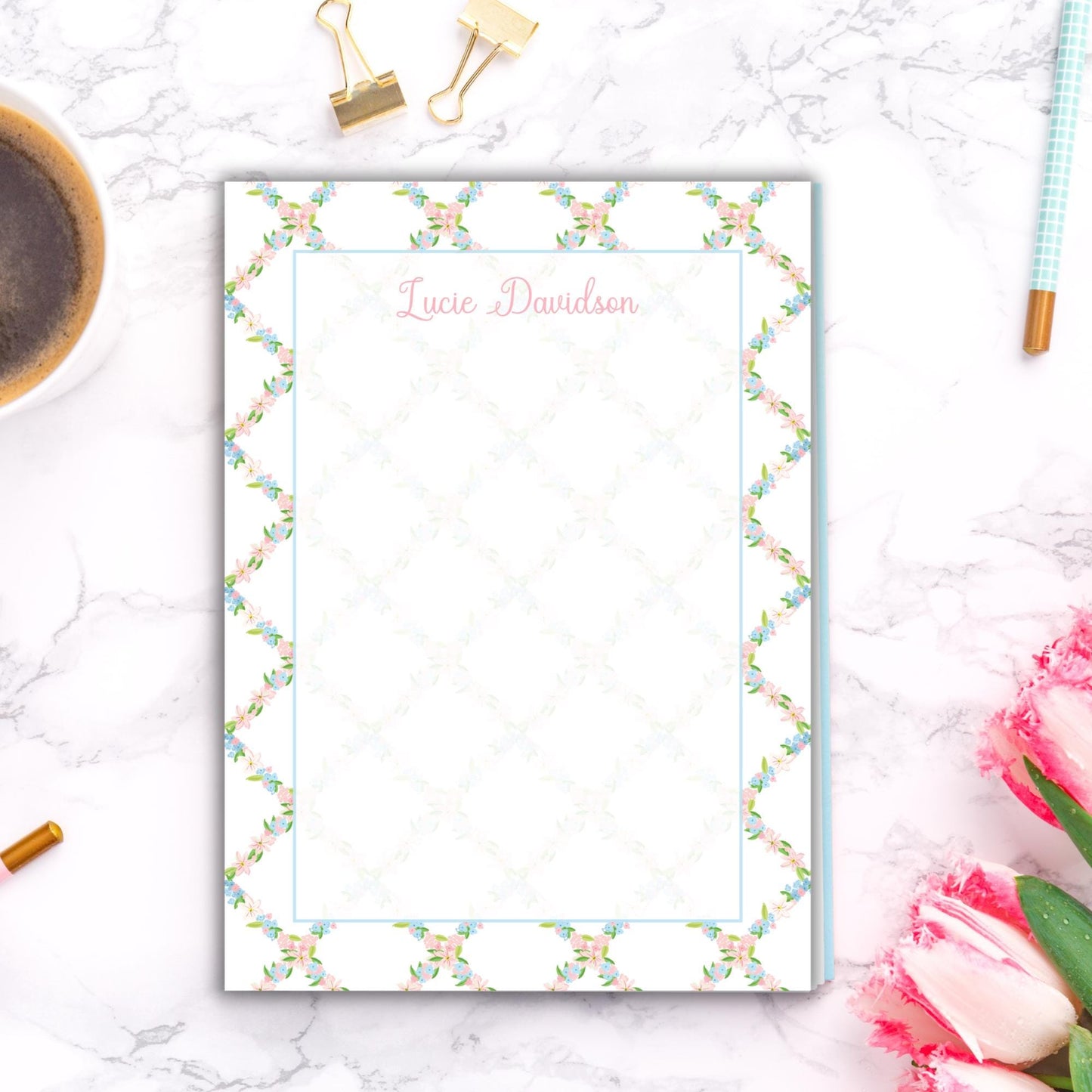 Nell's Blooms Notepad
