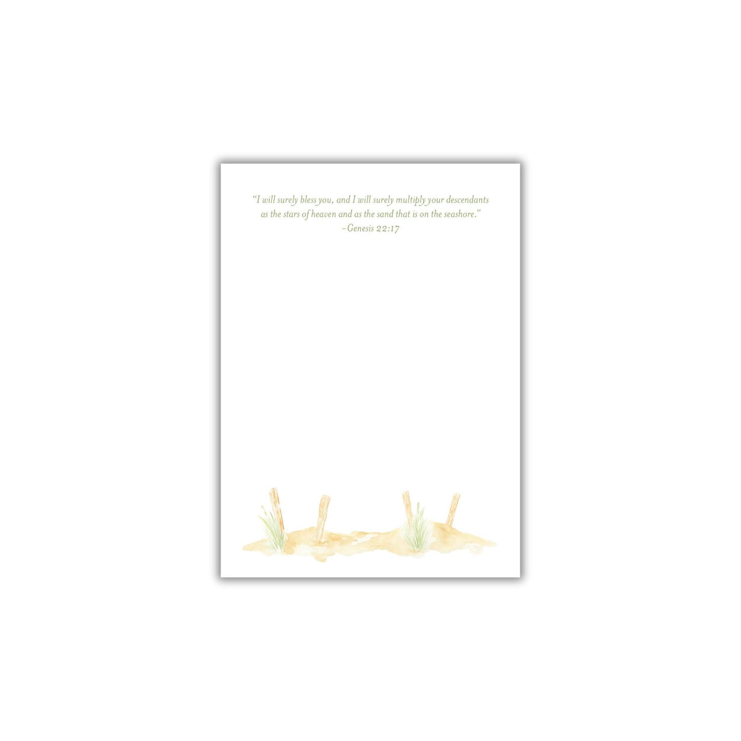 a card with a picture of two hands and a bible verse