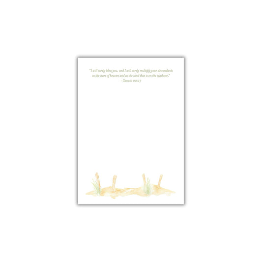a card with a picture of two hands and a bible verse