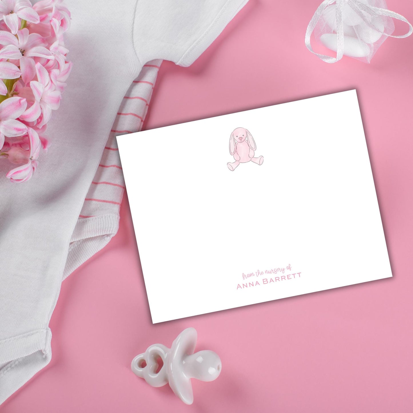 Bunny Notecards - Pink