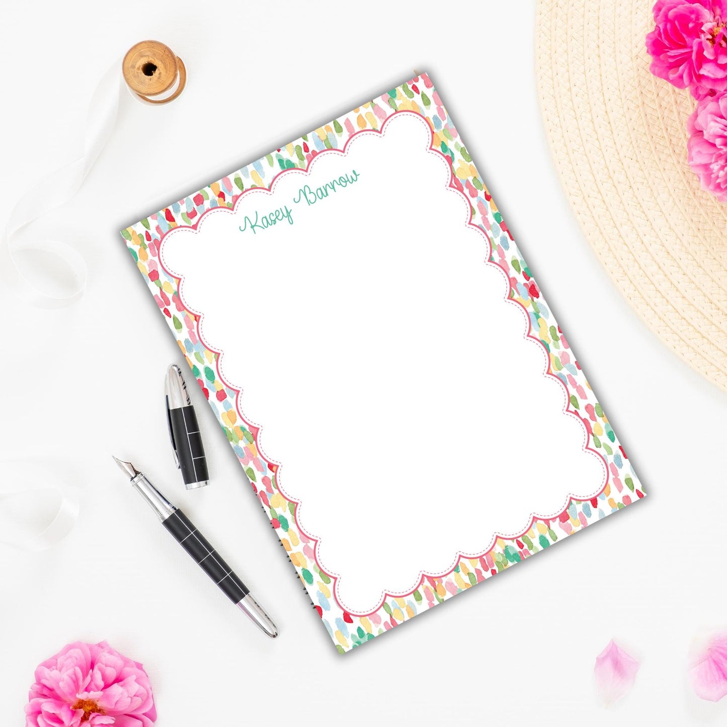 Rainbow Scallop Notepad