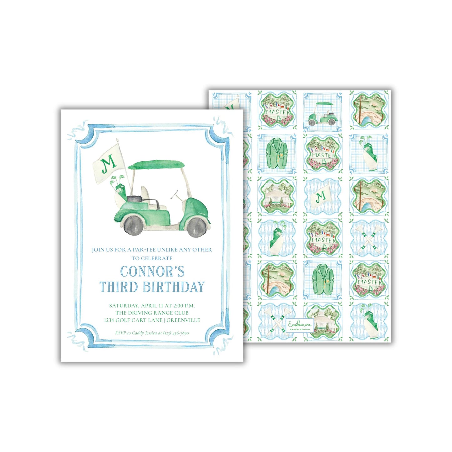 Caddy Days Invitation