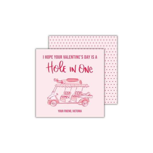 Hole in One Valentine - Pink