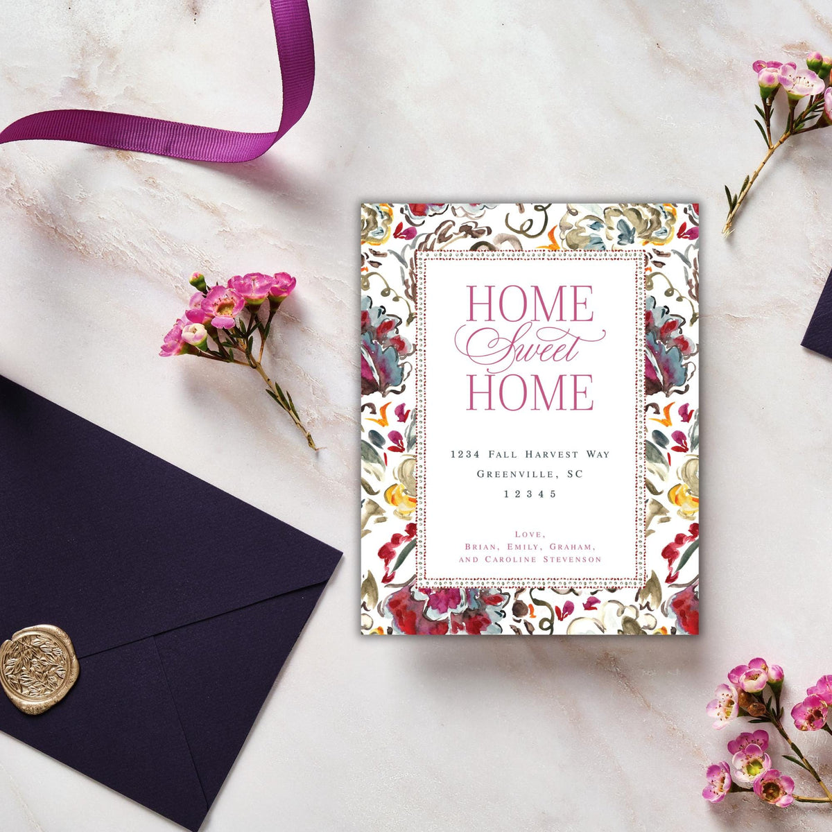 Harvest Floral Moving Announcement